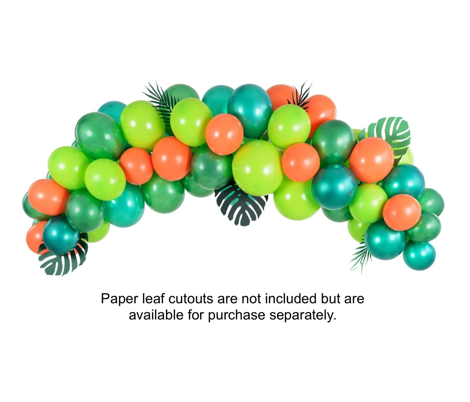 Green & Orange Balloon Garland - Stesha Party