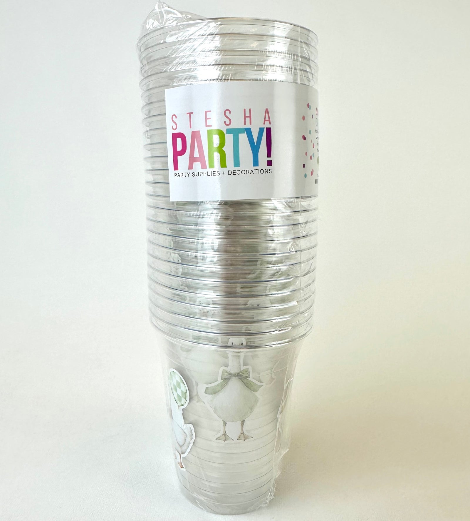 Green Goose Baby Shower Cups