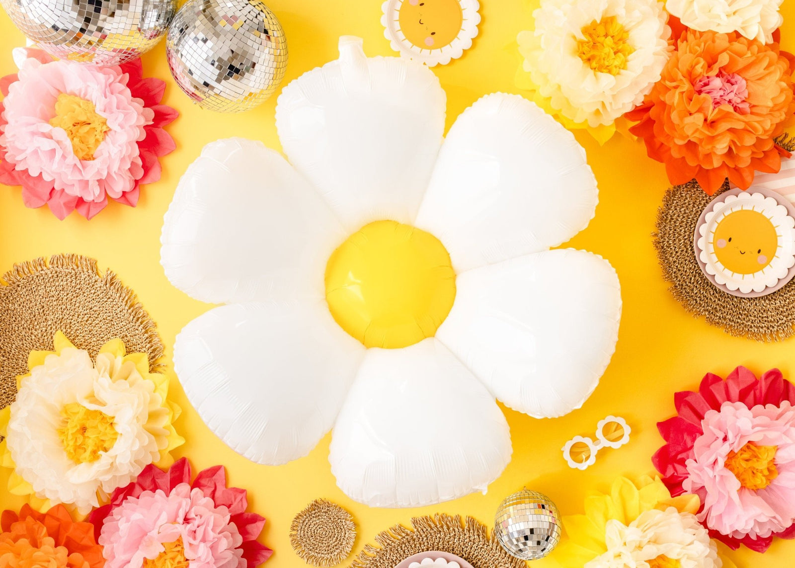 Groovy Daisy Flower Balloon - Stesha Party