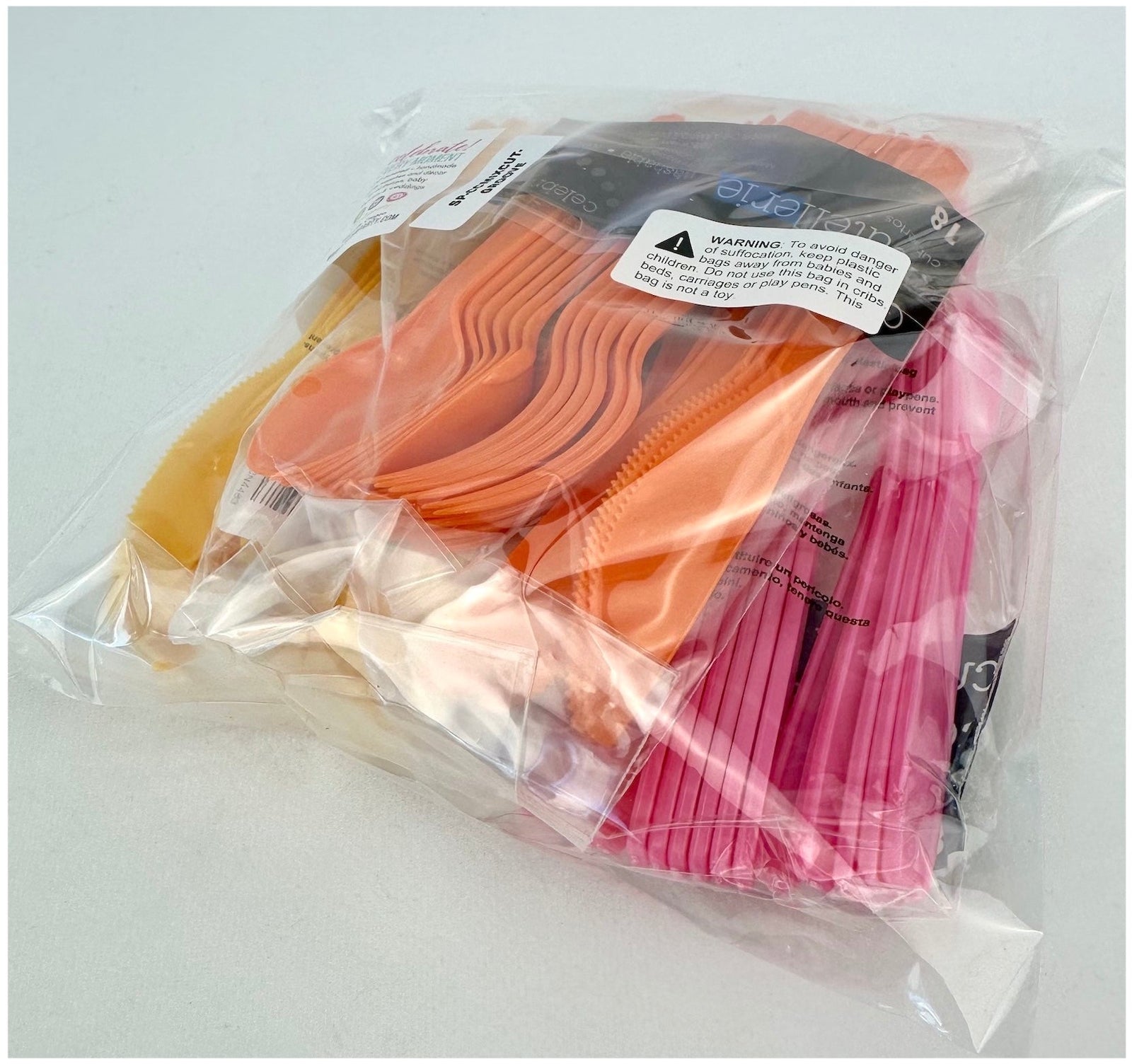 Groovy Party Plastic Cutlery for 18 Guests - Stesha Party