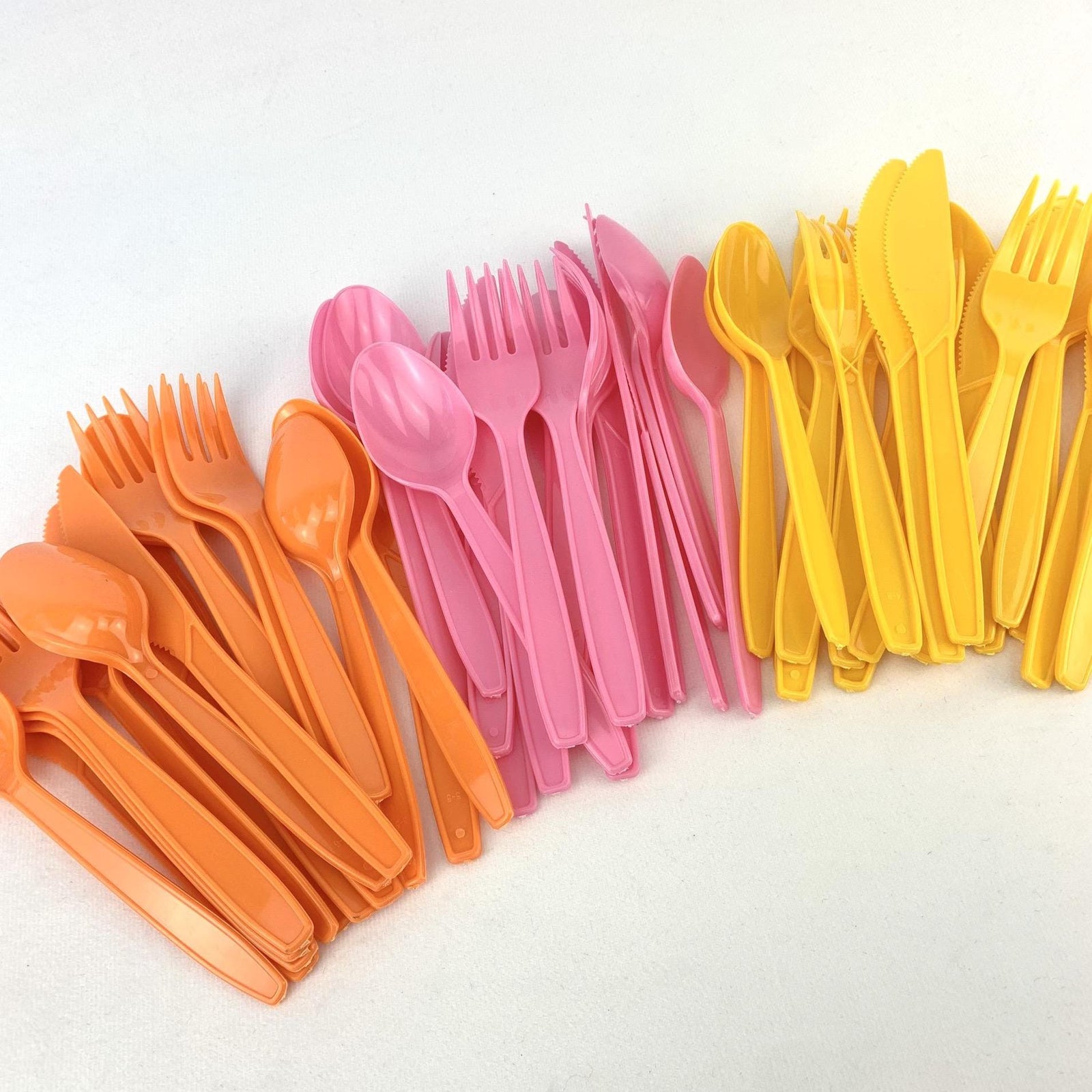 Groovy Party Plastic Cutlery for 18 Guests - Stesha Party