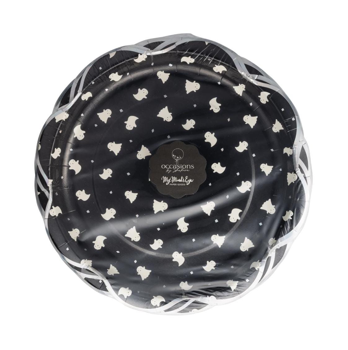 Halloween Ghost Paper Plates 8ct - Stesha Party