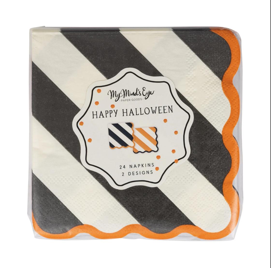 Halloween Napkins 5" Beverage Size 24ct - Stesha Party