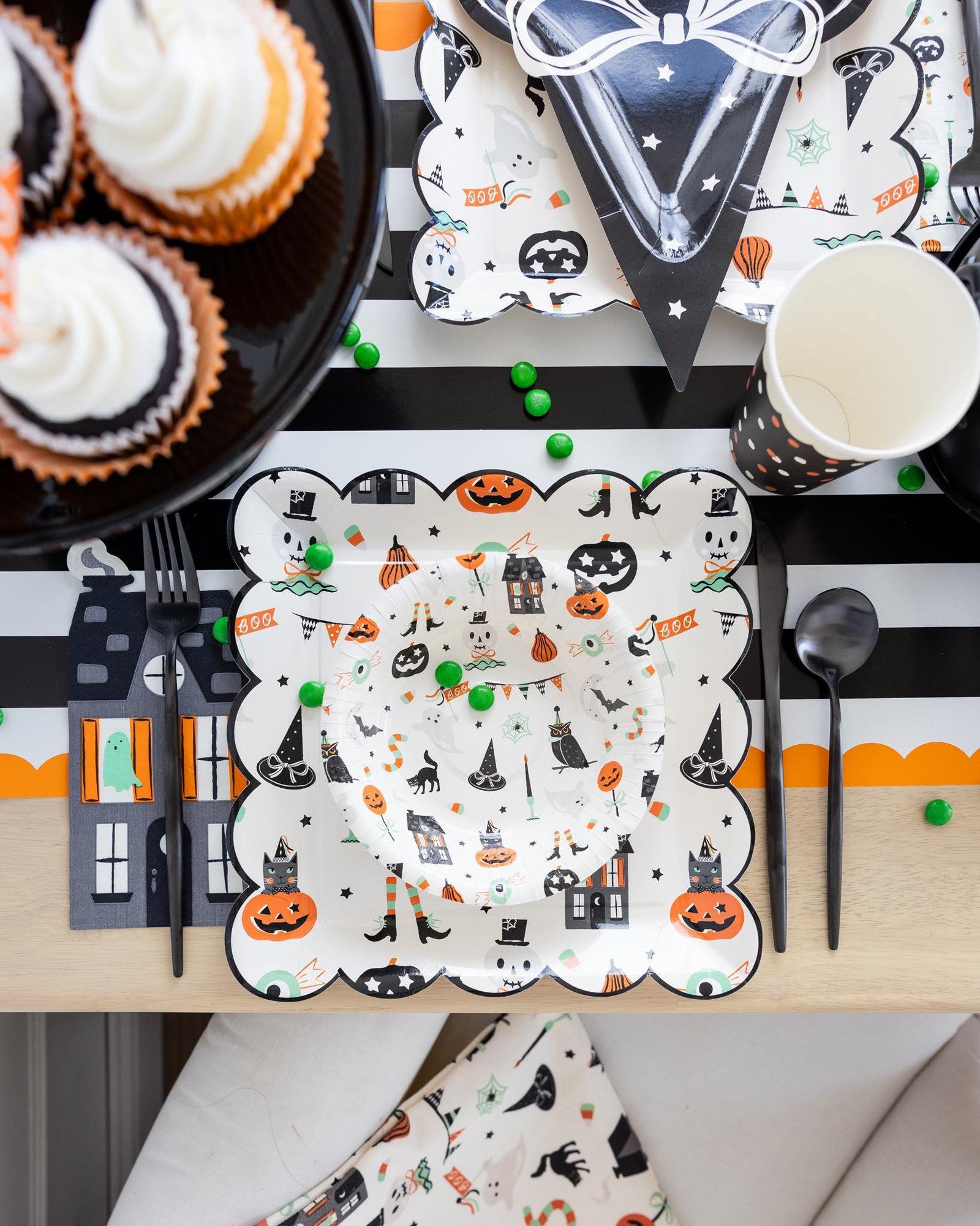 Halloween Paper Snack Bowls 8ct - Stesha Party