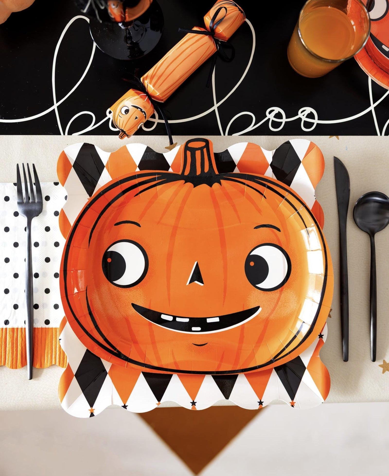 Halloween Pumpkin Plates 9ct - Stesha Party