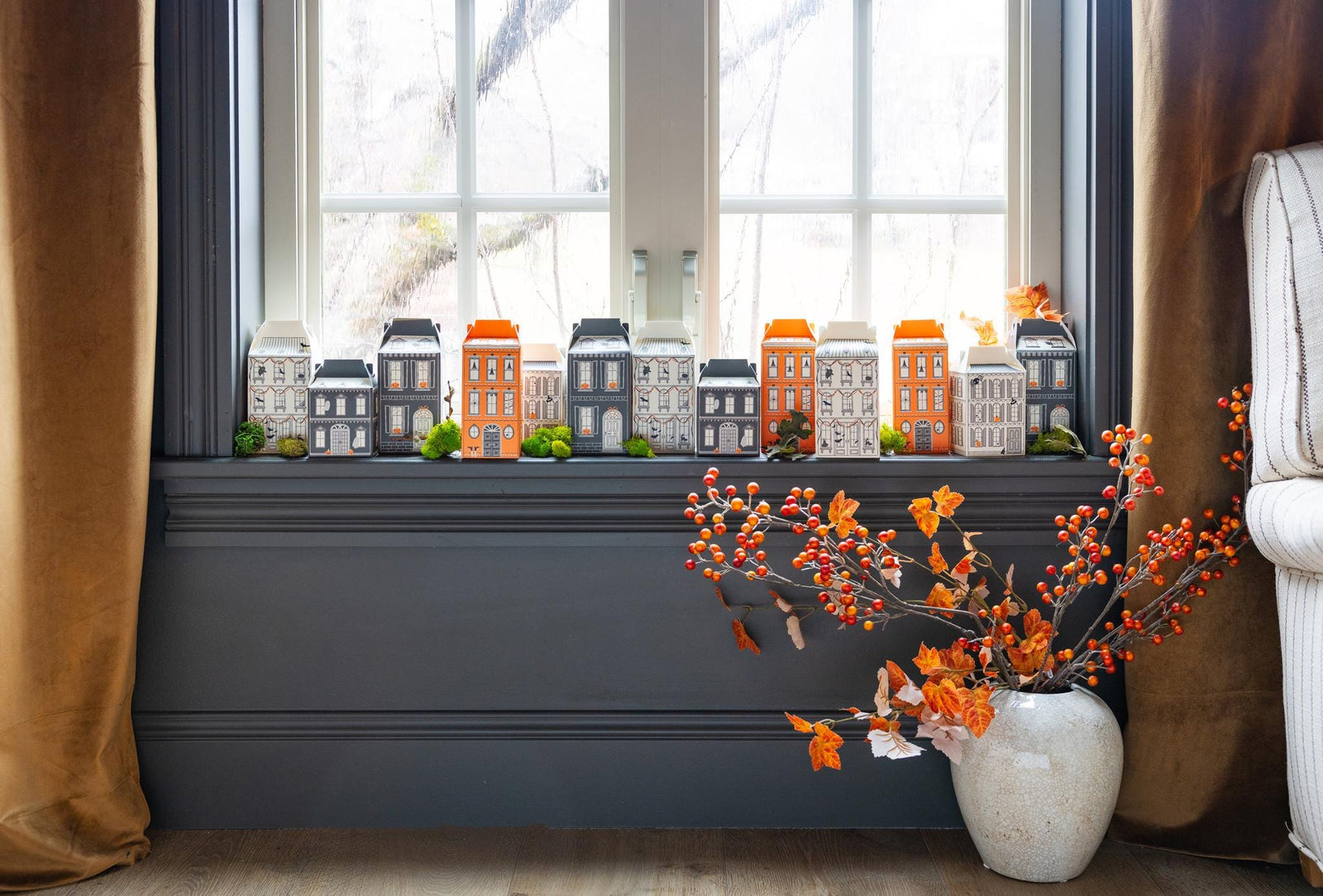 Halloween Village Treat Boxes 13pc - Stesha Party