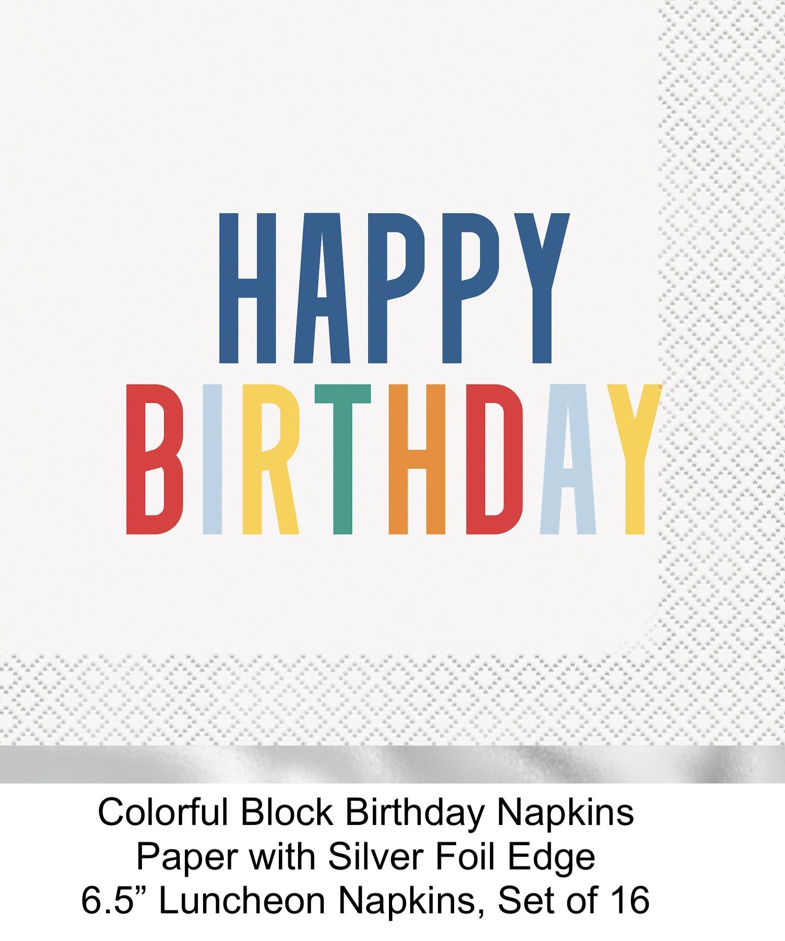 Happy Birthday Luncheon Napkins 16ct - Stesha Party