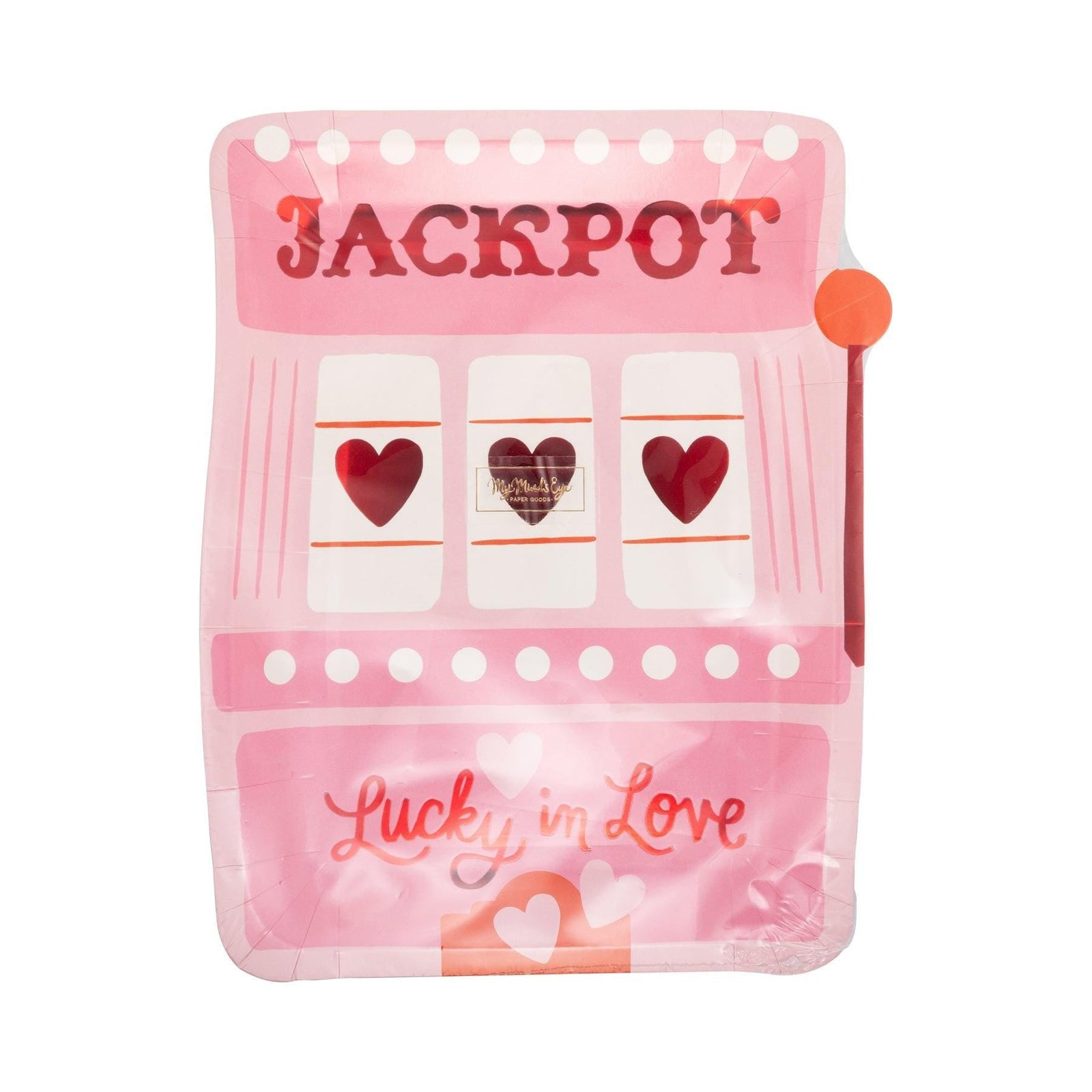 Heart Slot Machine Party Plates 8ct - Stesha Party
