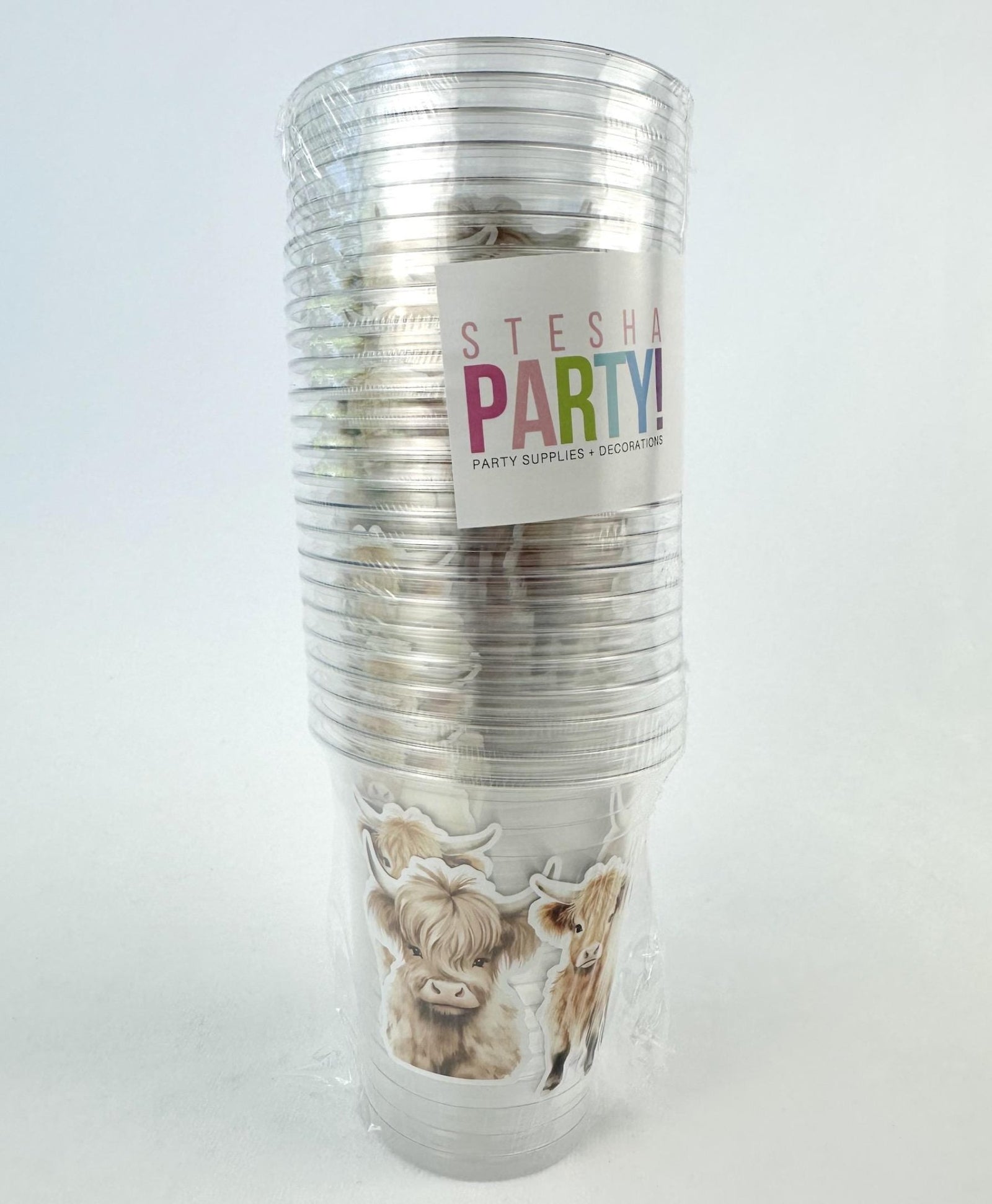 Highland Cow Party Cups 24ct - Stesha Party