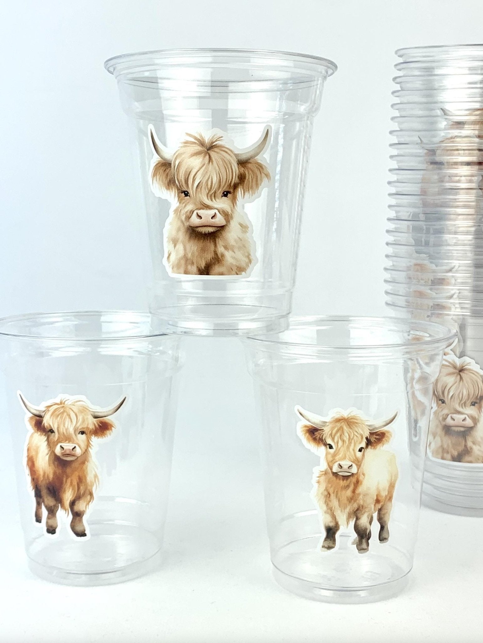 Highland Cow Party Cups 24ct - Stesha Party