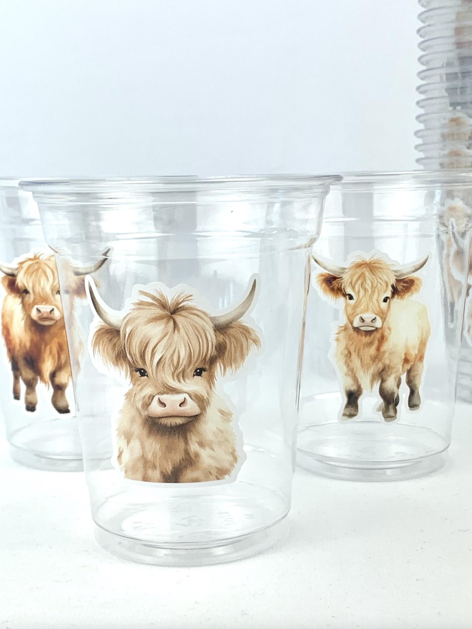 Highland Cow Party Cups 24ct - Stesha Party