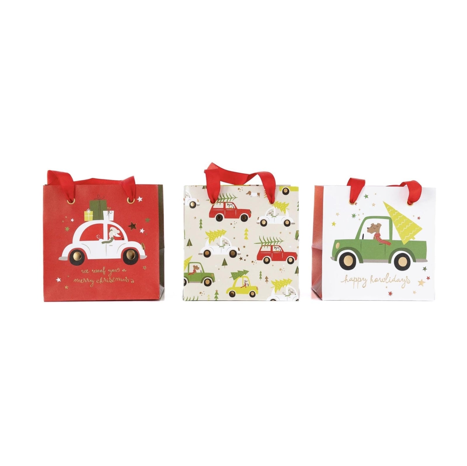 Holiday Dogs Gift Bags x6 - Stesha Party