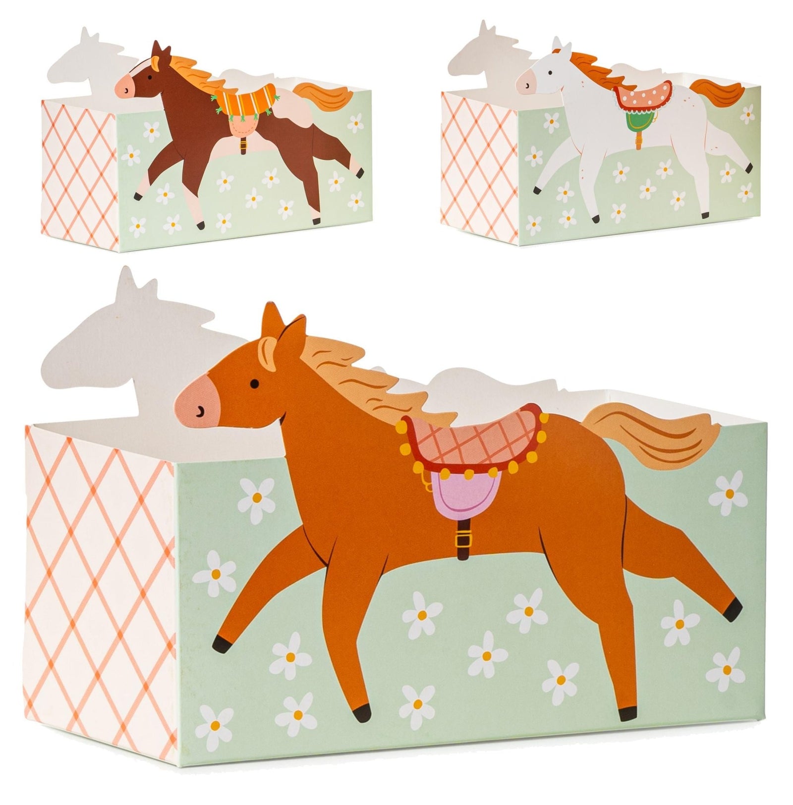Horse Party Treat Boxes 3ct - Stesha Party