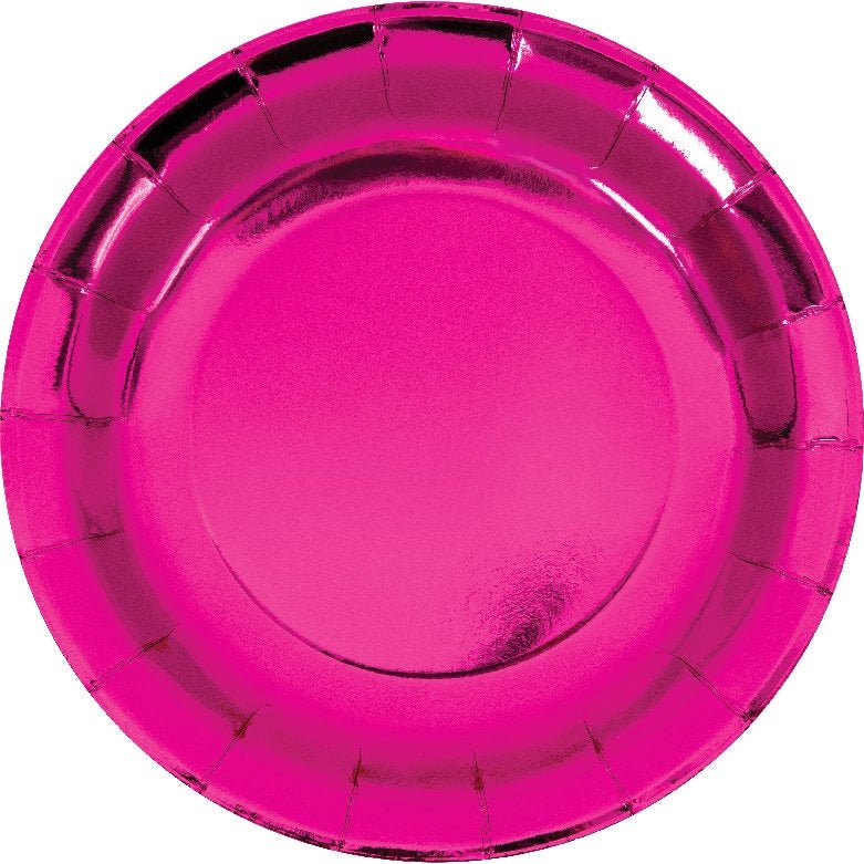 Hot Pink Party Plates - Stesha Party