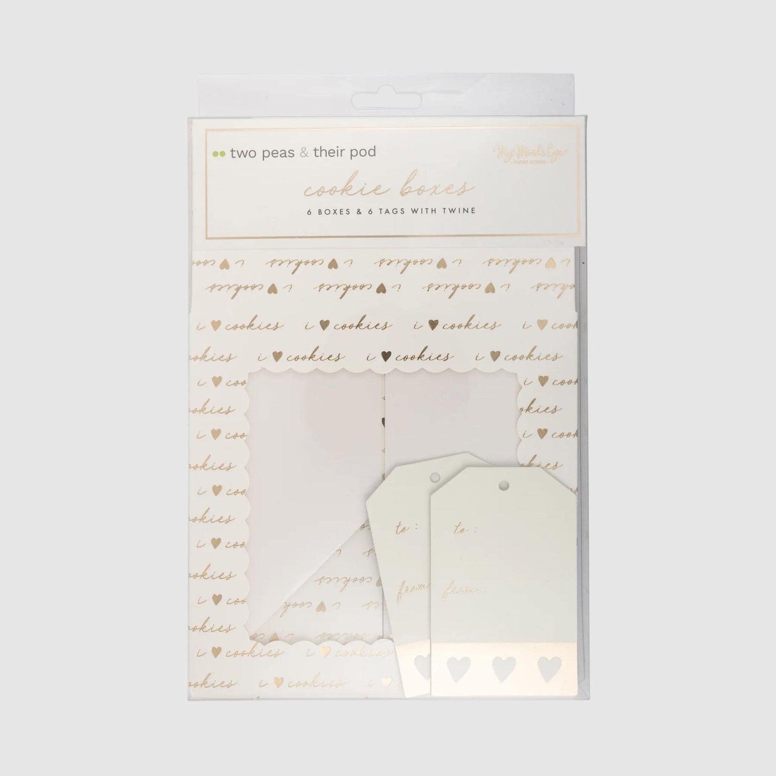 I Love Cookie Boxes 6ct - Stesha Party