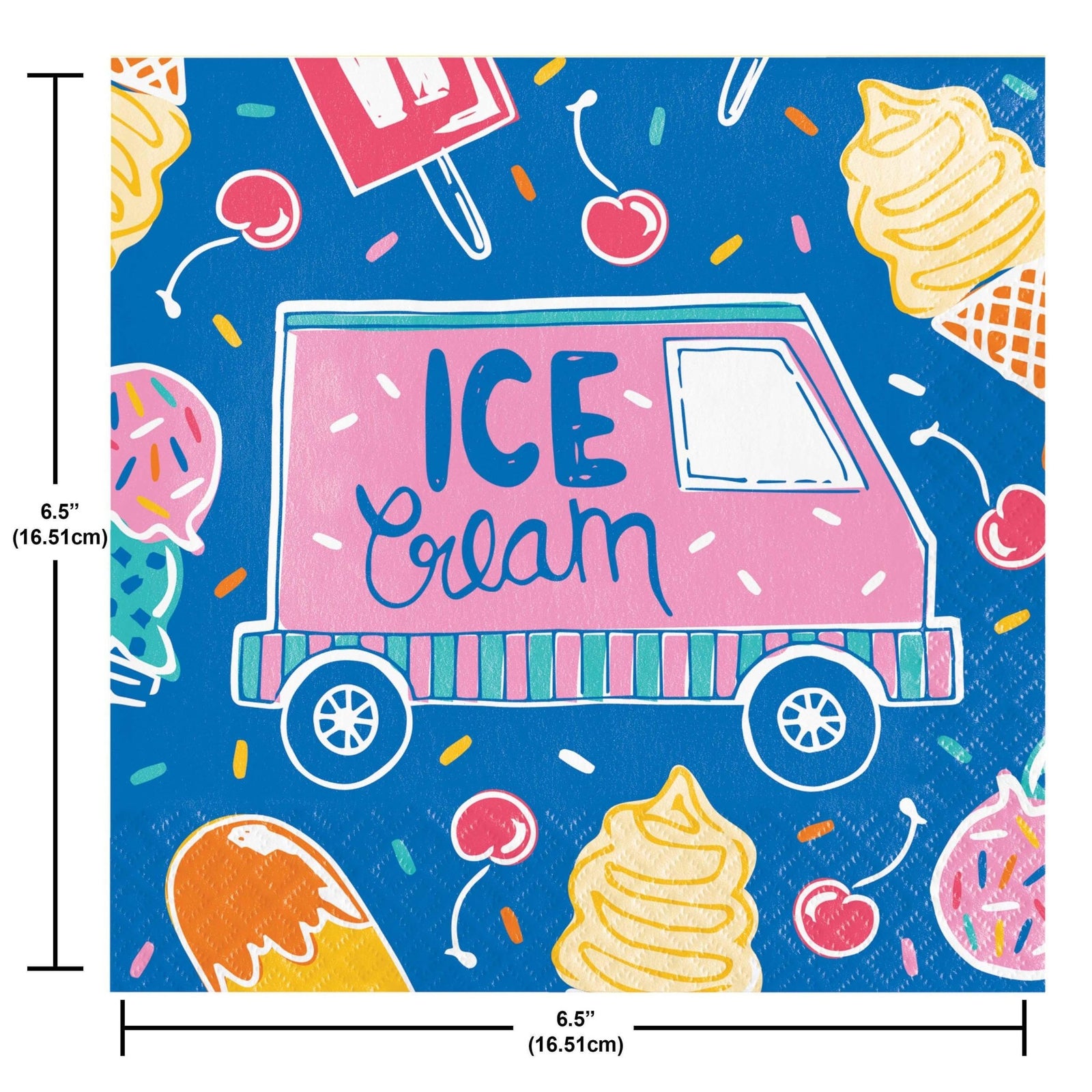 Ice Cream Napkins 16ct - Stesha Party