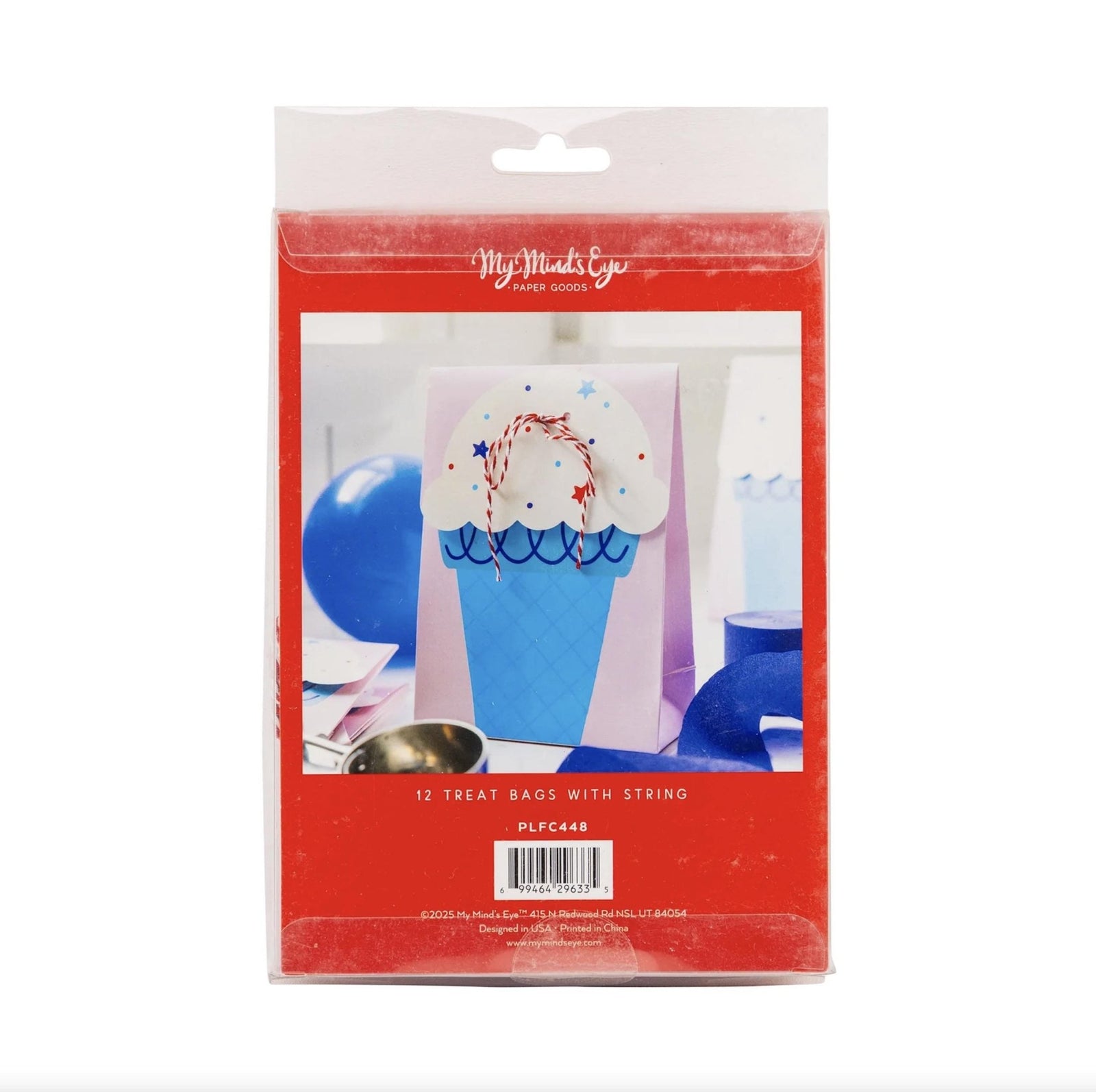Ice Cream Party Favor Bags Patriotic 12ct - Stesha Party