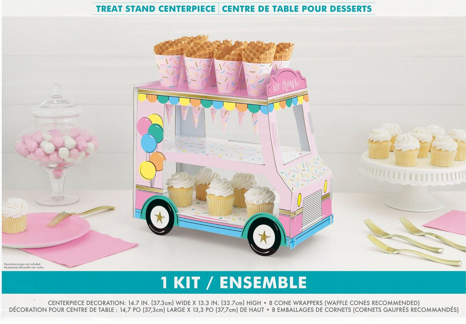 Ice Cream Truck Centerpiece - Stesha Party