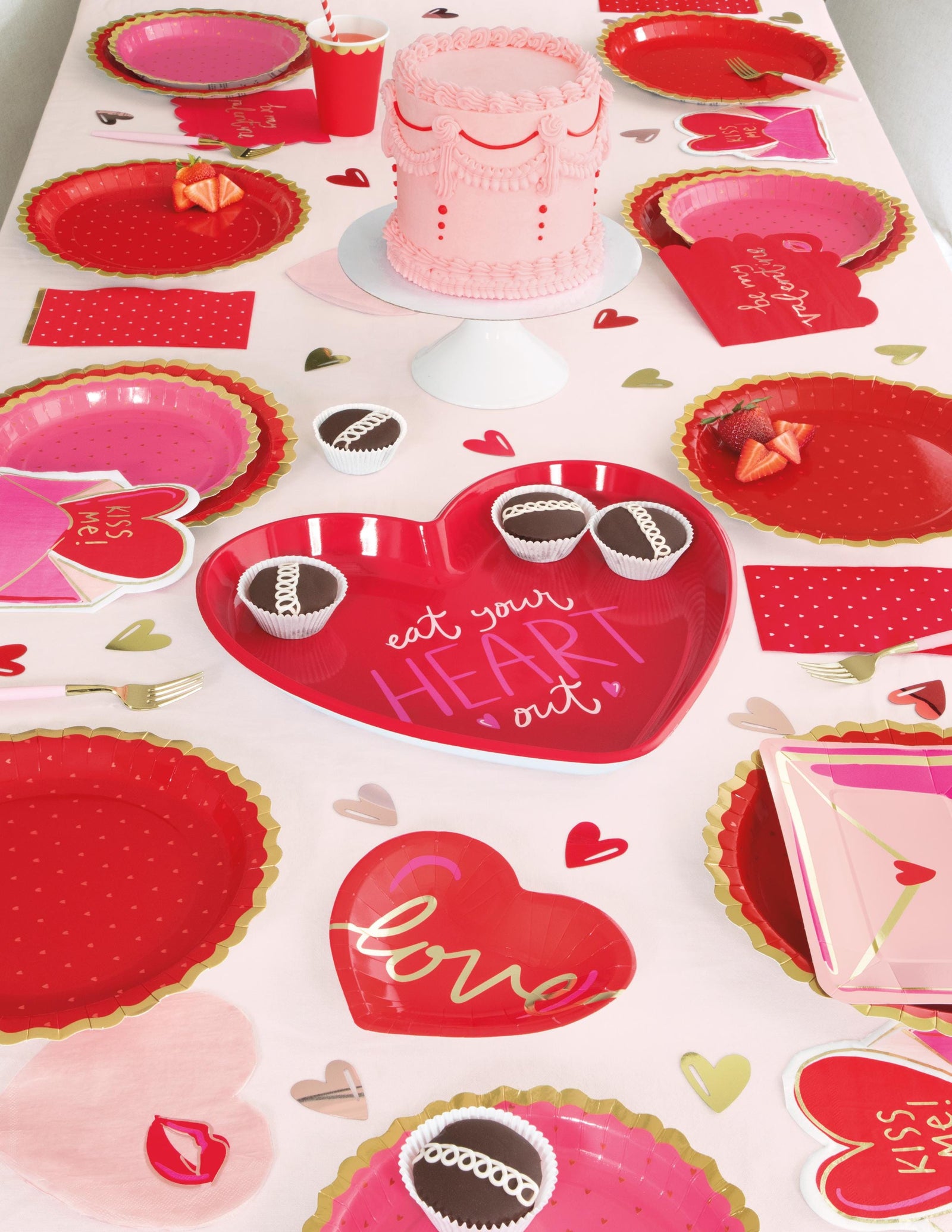 Be My Valentine Napkins - Valentines Day Party Supplies, Classroom Valentines Party, Galentine's Decorations, Sweetheart Party, XOXO Party