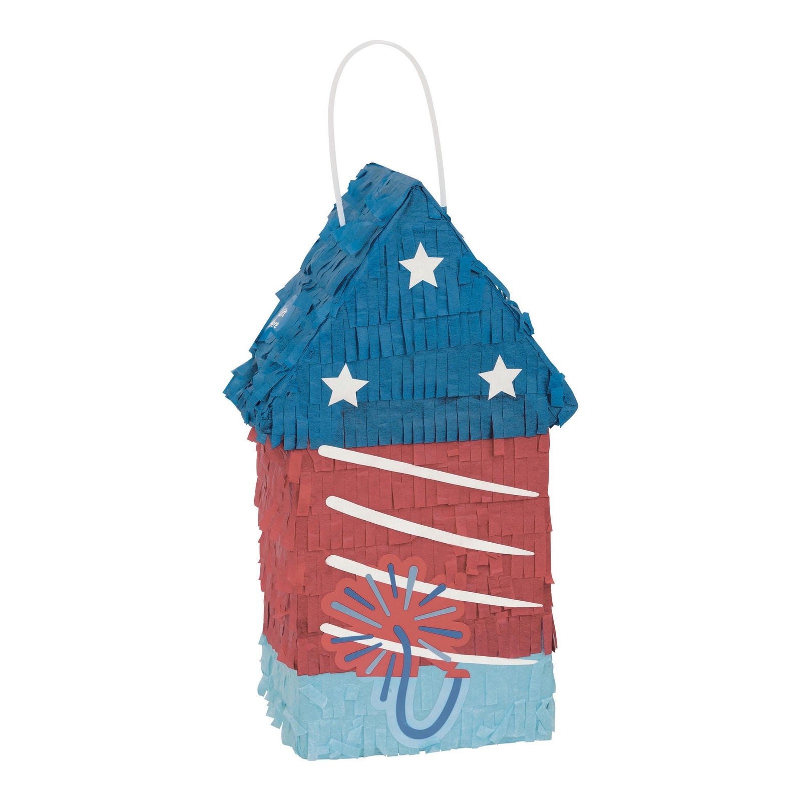 Mini Firework Piñata – 4th of July Red White & Blue Party Decoration Patriotic Theme 4th of July Stars and Stripes Americana Party Decor