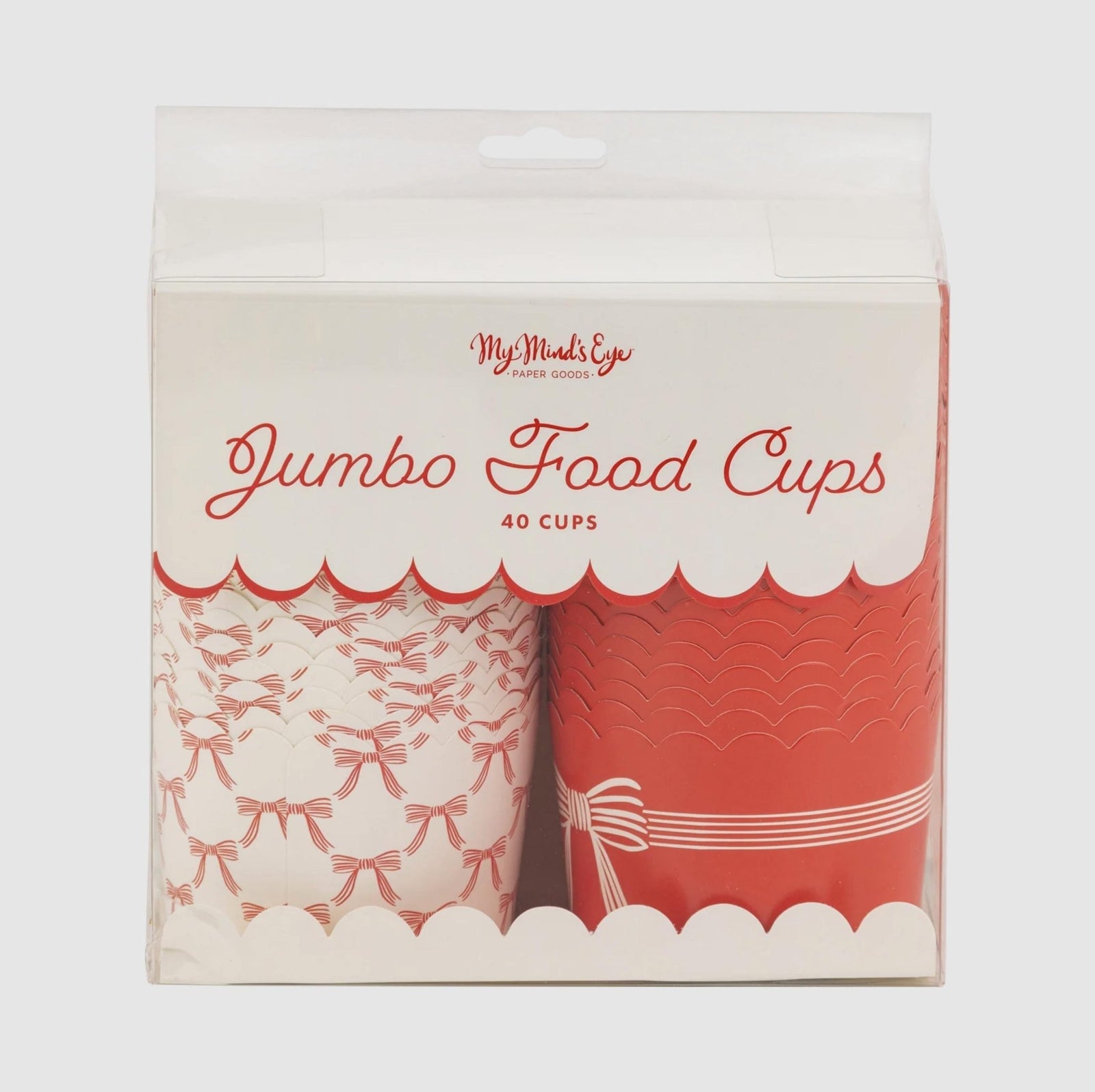 Jumbo Red Bow Treat Cups - Stesha Party