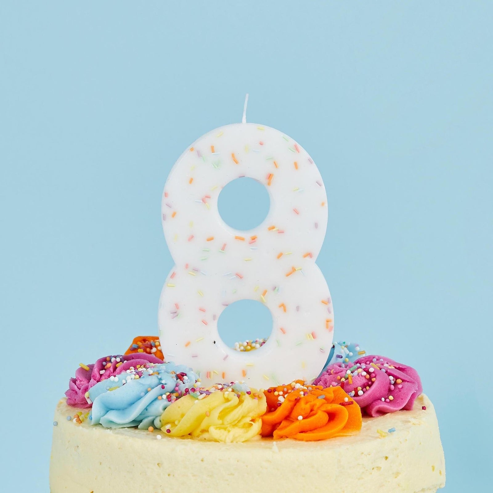 Jumbo Sprinkle Number Candle - Stesha Party