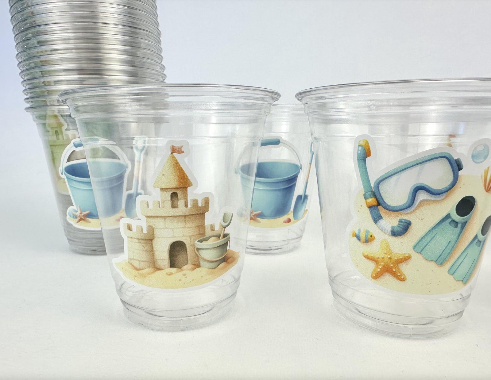 Kids Beach Party Cups 24ct - Stesha Party