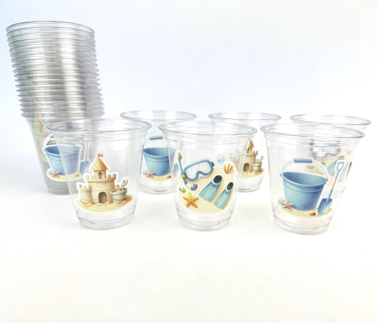 Kids Beach Party Cups 24ct - Stesha Party