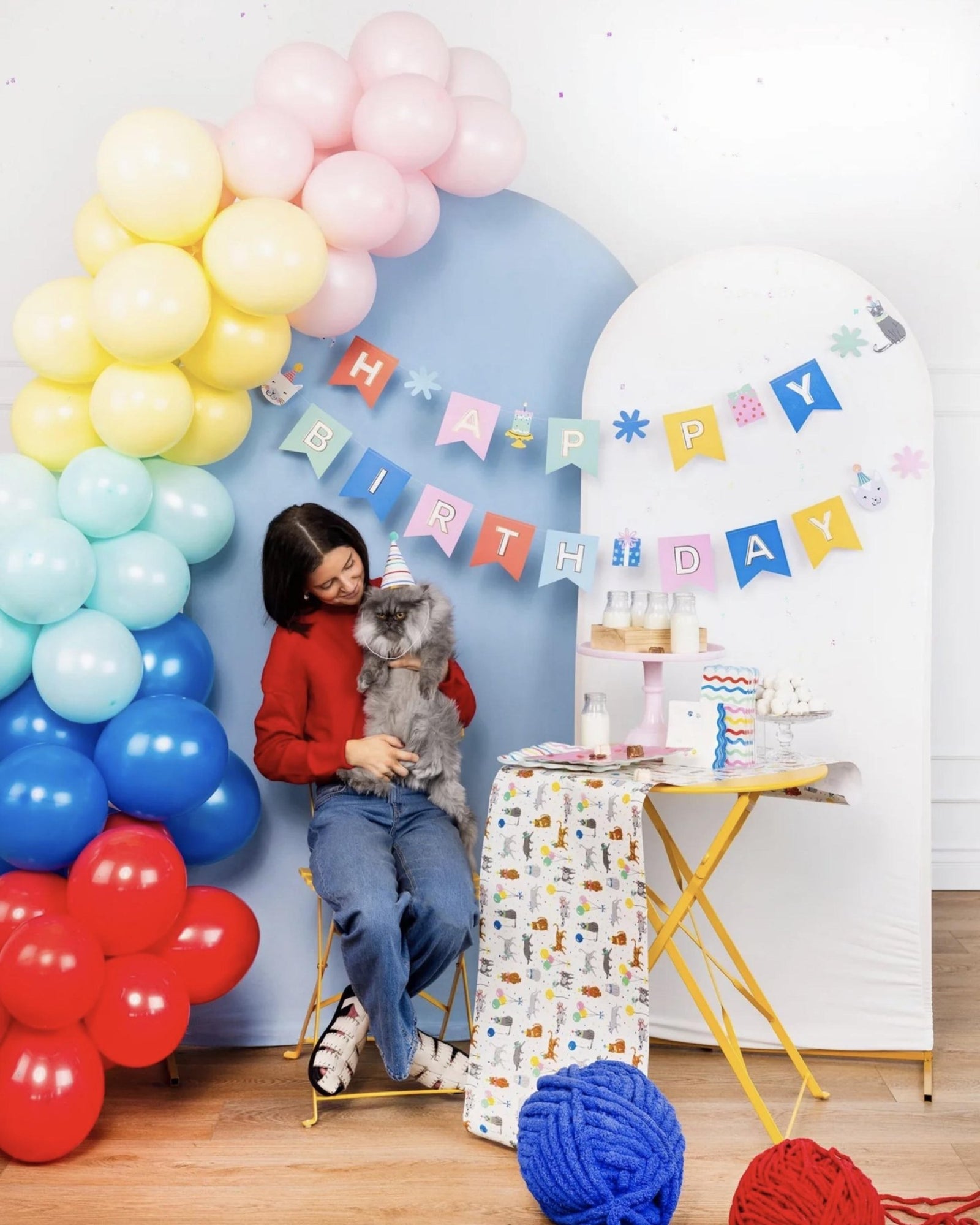 Kitten Party Table Runner - Stesha Party