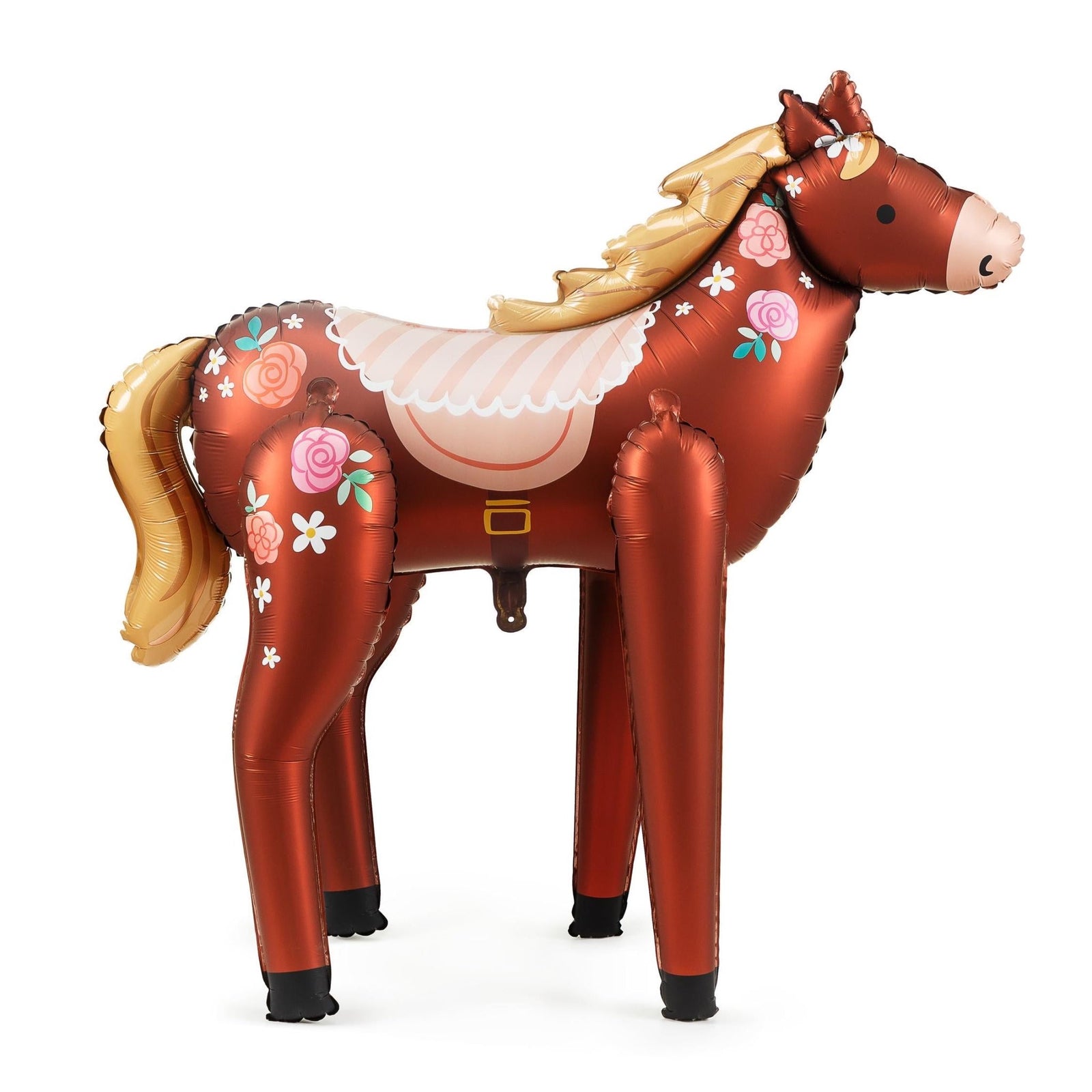 Large Floral Horse Balloon 42" - Stesha Party
