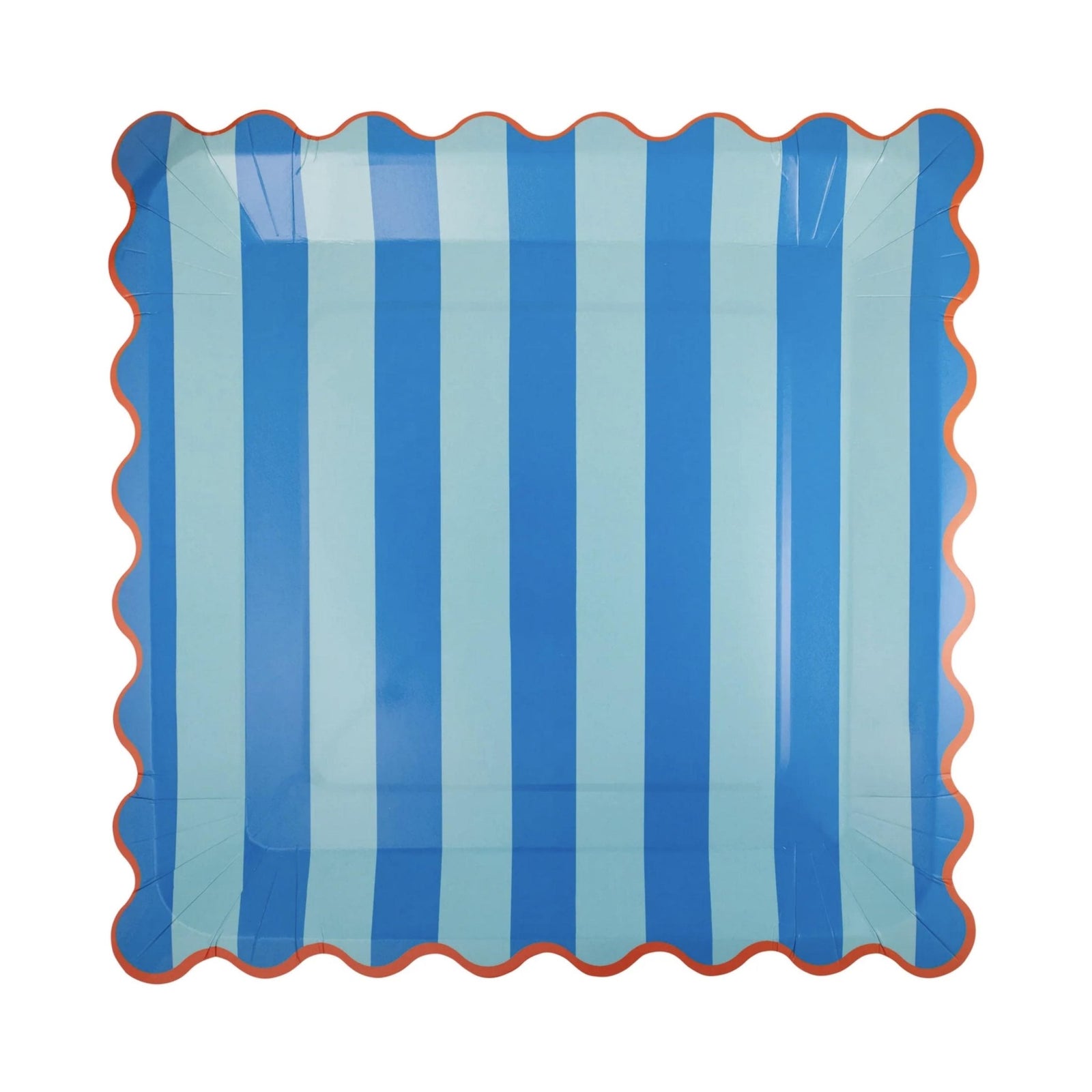 Large Striped Rainbow Paper Plates 8ct - Stesha Party