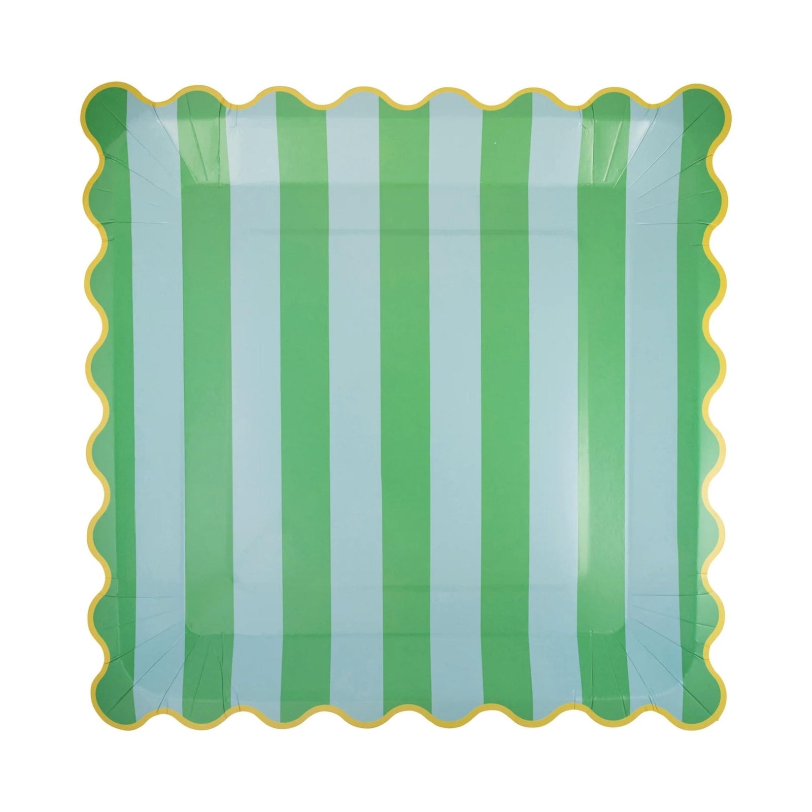 Large Striped Rainbow Paper Plates 8ct - Stesha Party