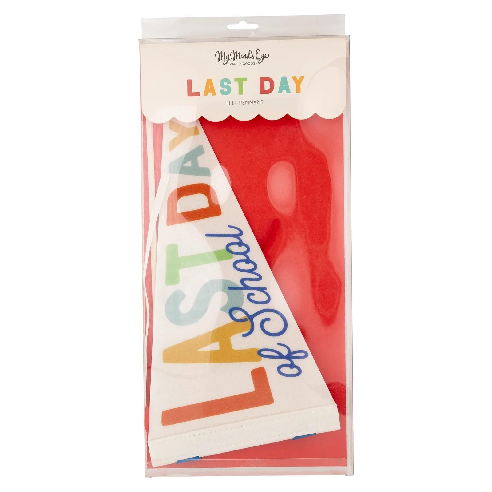 Last Day of School Felt Pennant Banner - Stesha Party