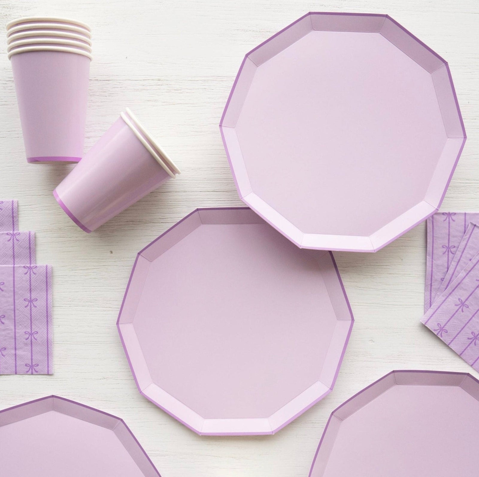 Lavender Party Plates 8ct - Stesha Party