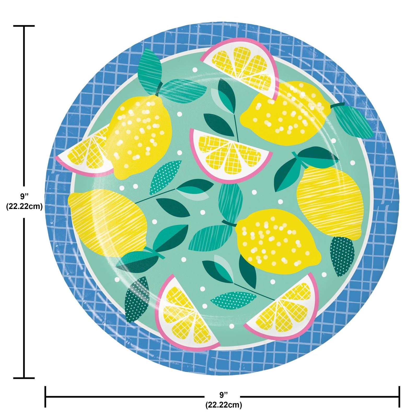 Lemon Garden Party Plates 8ct - Stesha Party