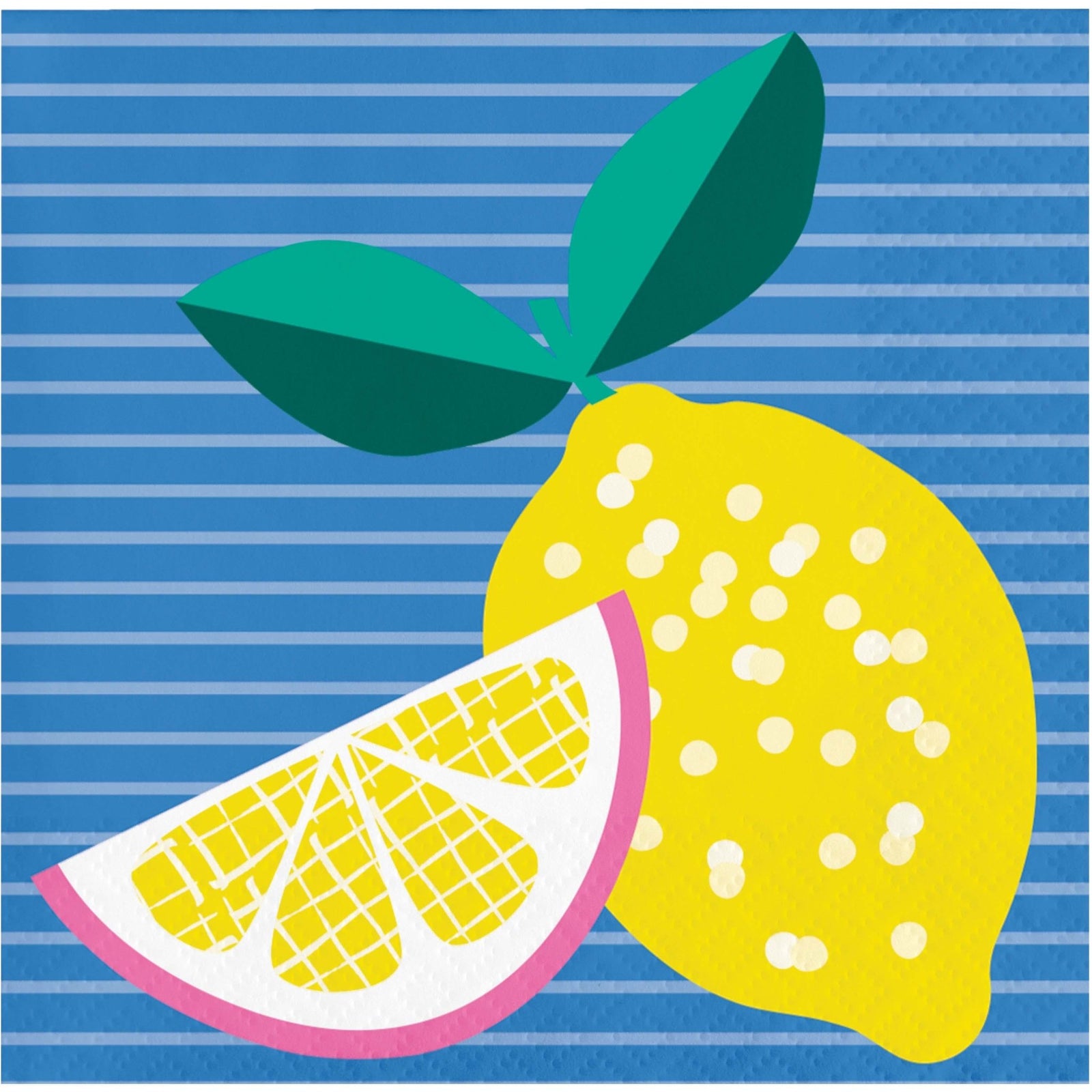 Lemon Party Beverage Napkins 16ct - Stesha Party
