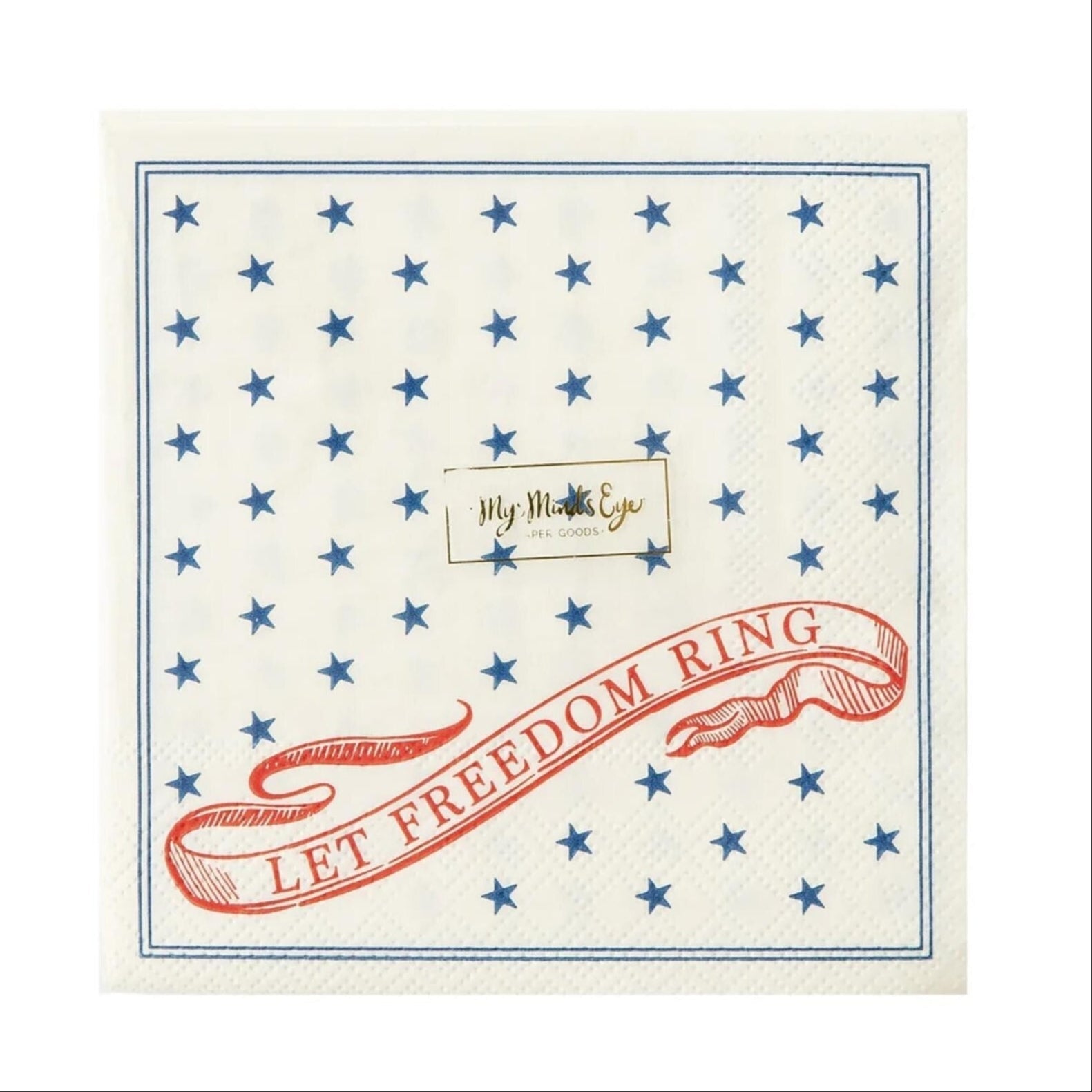 Let Freedom Ring Patriotic Party Napkins 24ct - Stesha Party
