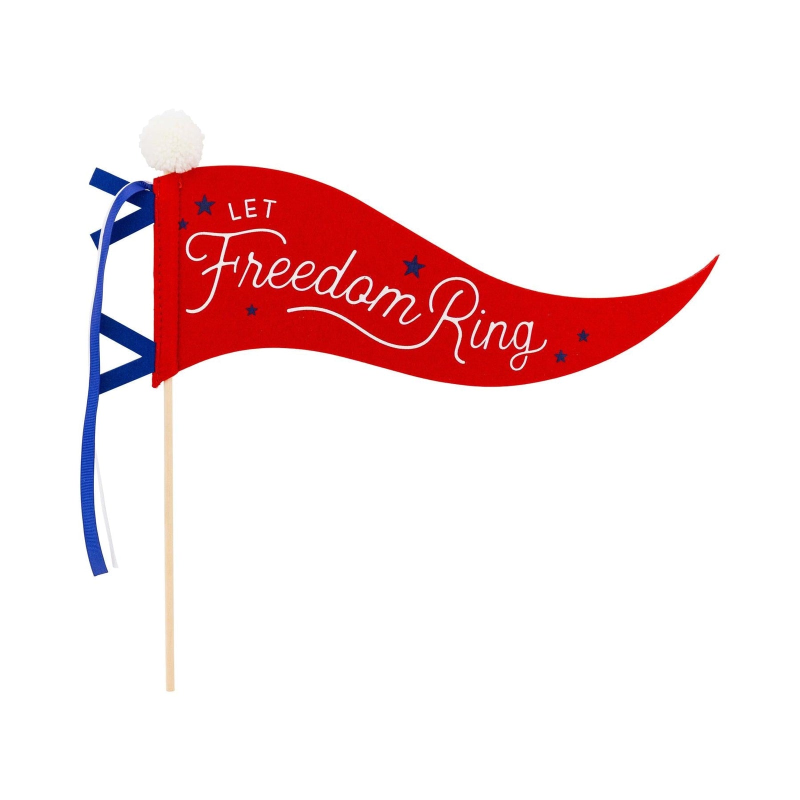 Let Freedom Ring Pennant Flag 16" - Stesha Party