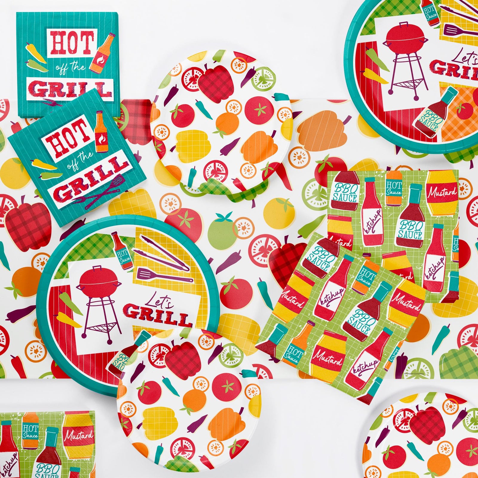Let's Grill BBQ Party Plates 8ct - Stesha Party
