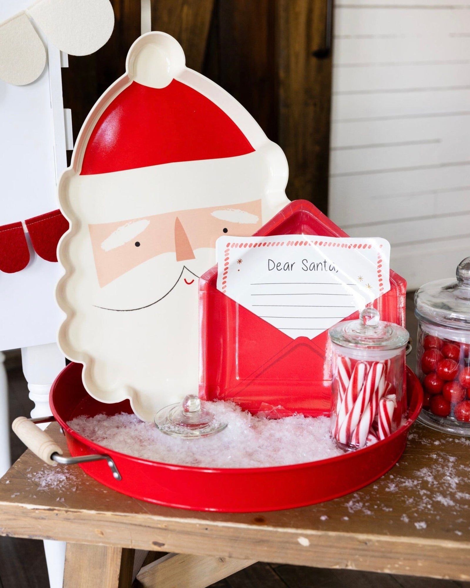 Letter to Santa Party Plates - Stesha Party