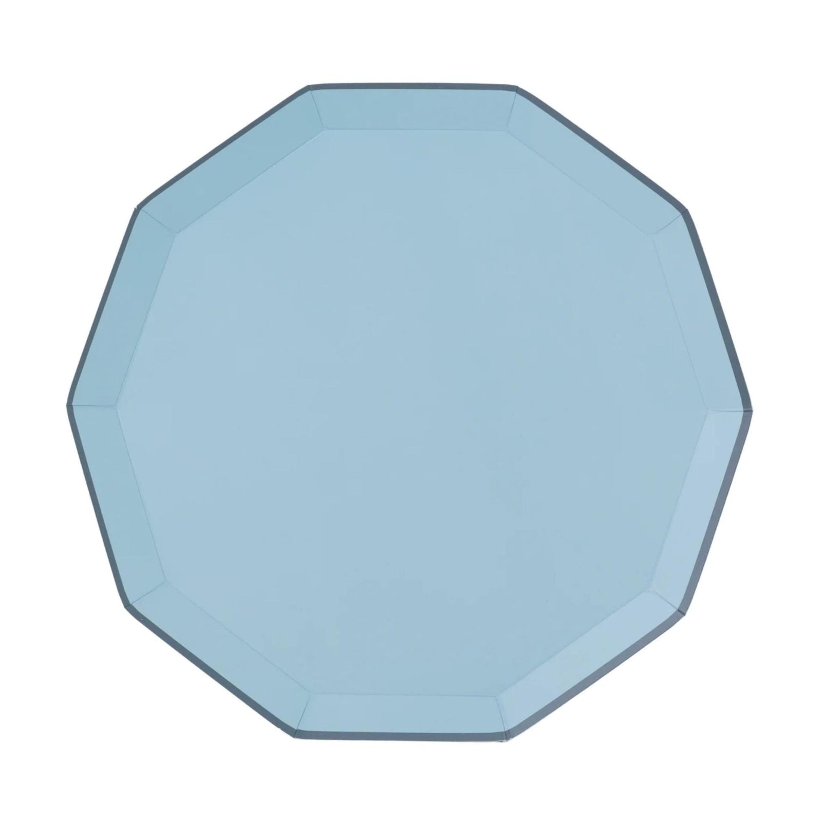 Light Blue Paper Cake Plates - Stesha Party