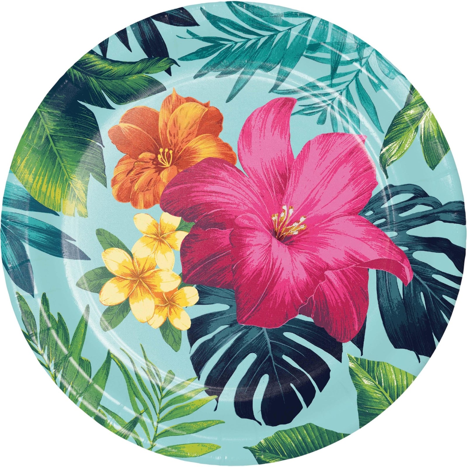 Luau Party Paper Cake Plates 8ct - Stesha Party