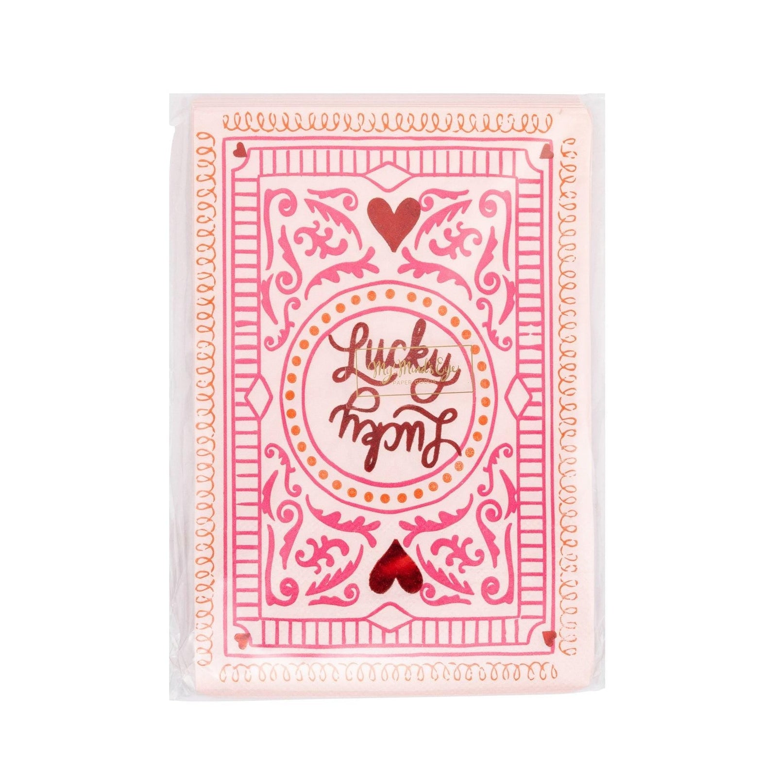 Lucky in Love Cocktail Napkins 18ct - Stesha Party