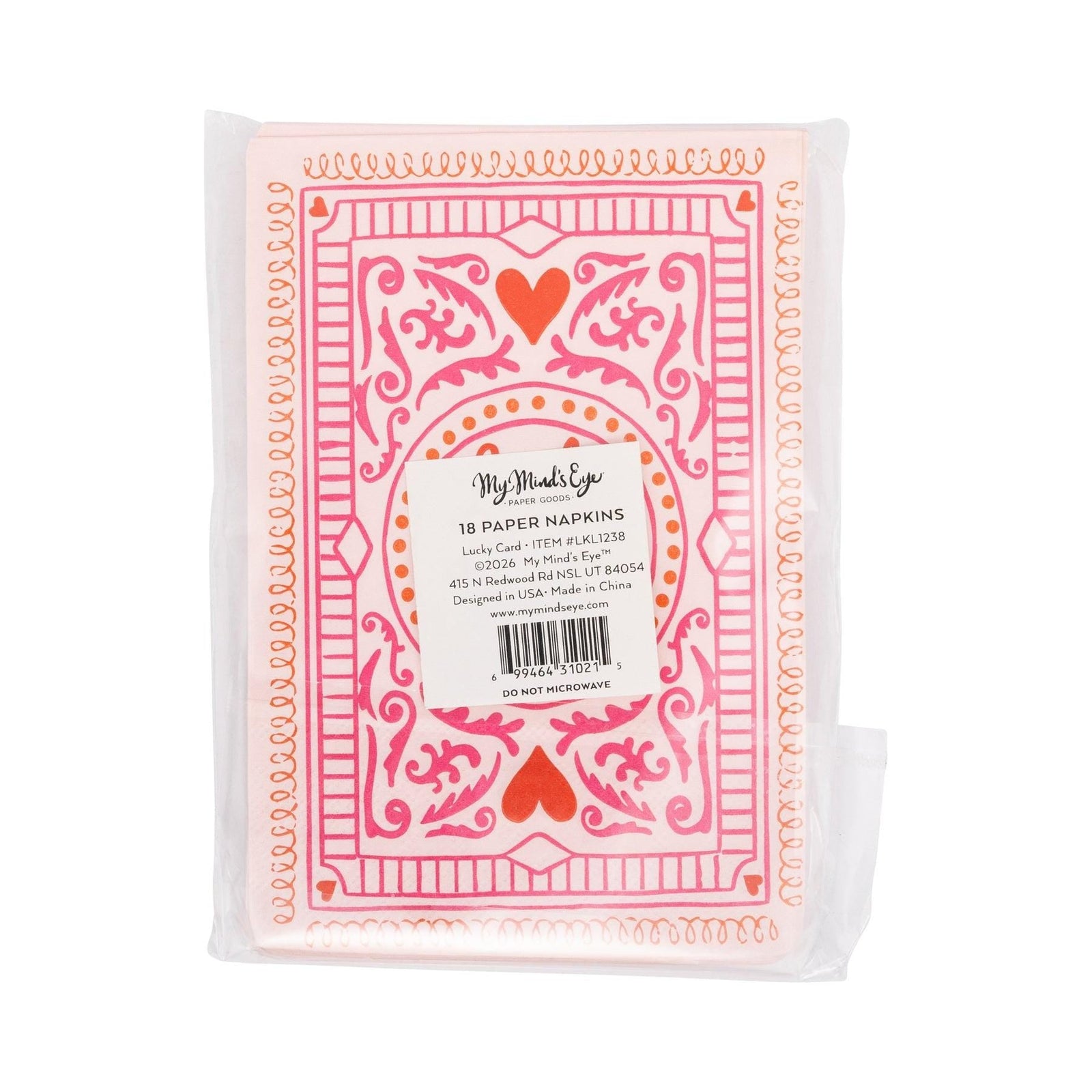 Lucky in Love Cocktail Napkins 18ct - Stesha Party