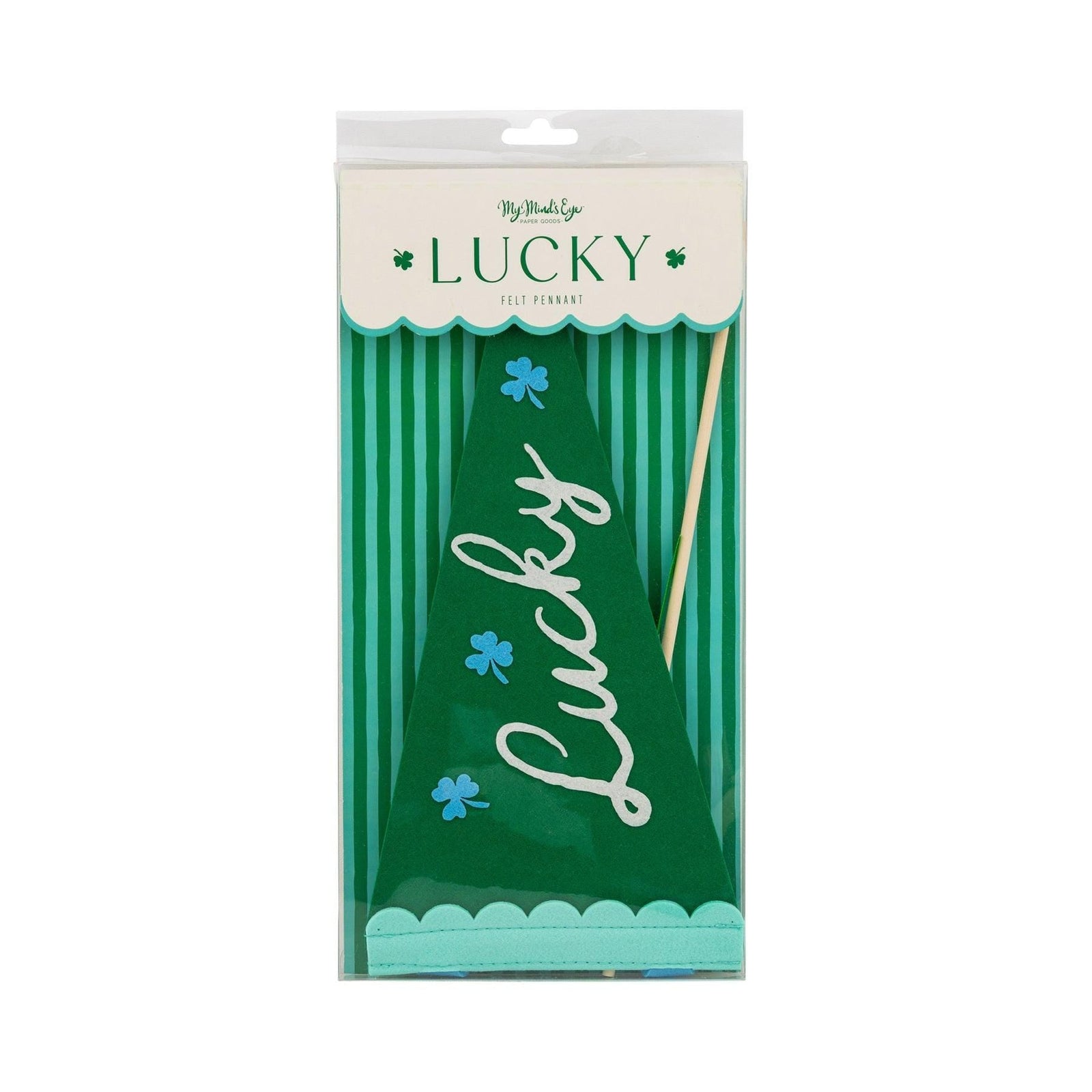 Lucky Shamrock Felt Pennant Banner - Stesha Party