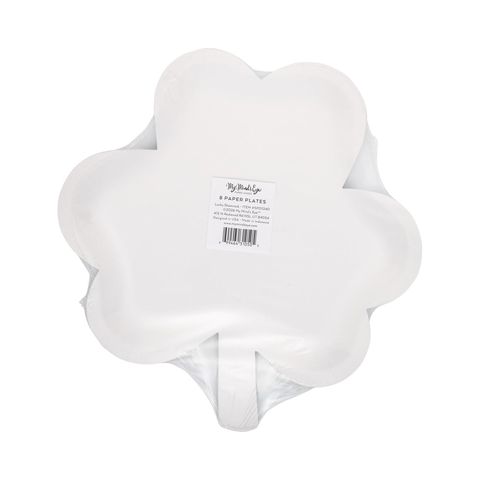 Lucky Shamrock Shaped Plates 8ct - Stesha Party