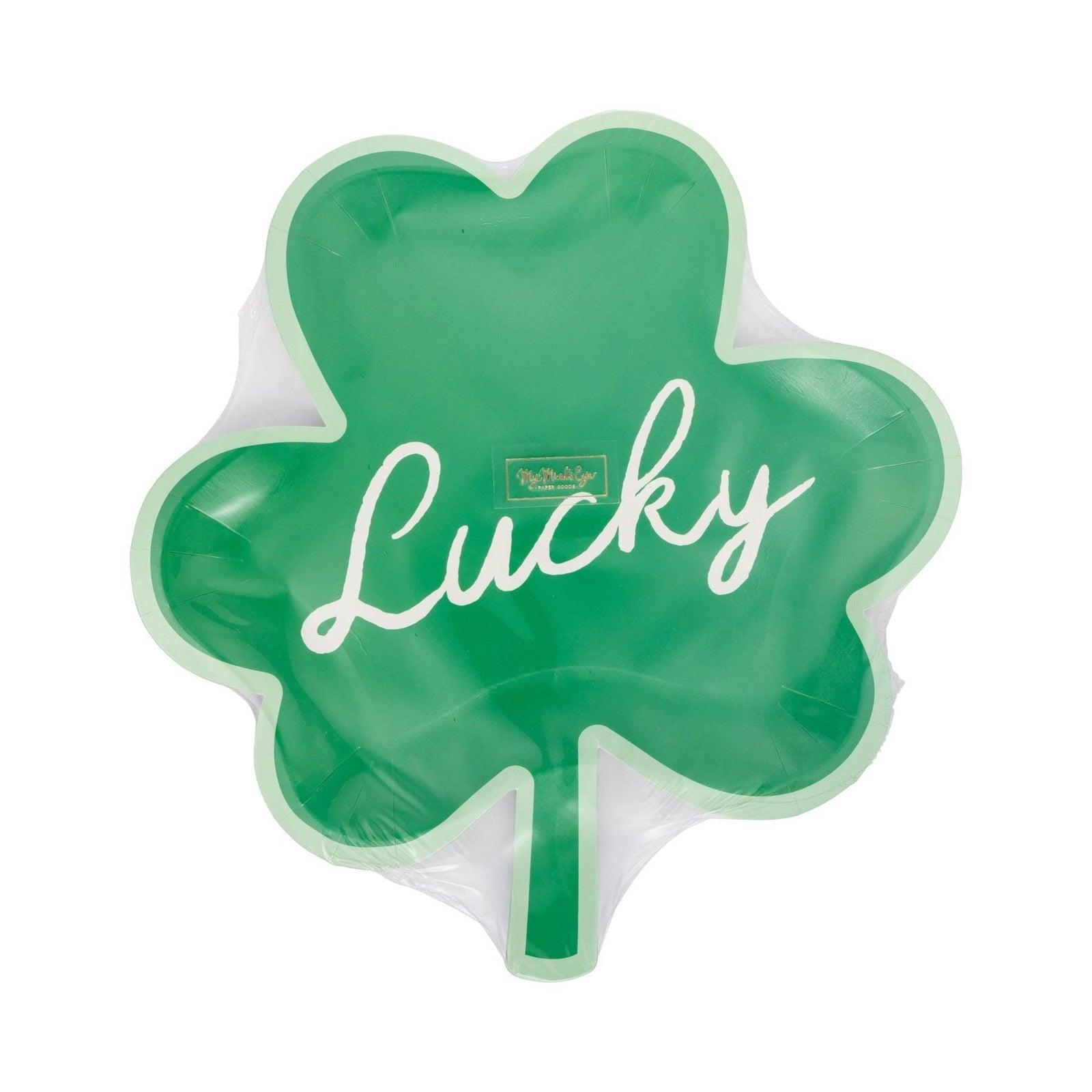 Lucky Shamrock Shaped Plates 8ct - Stesha Party