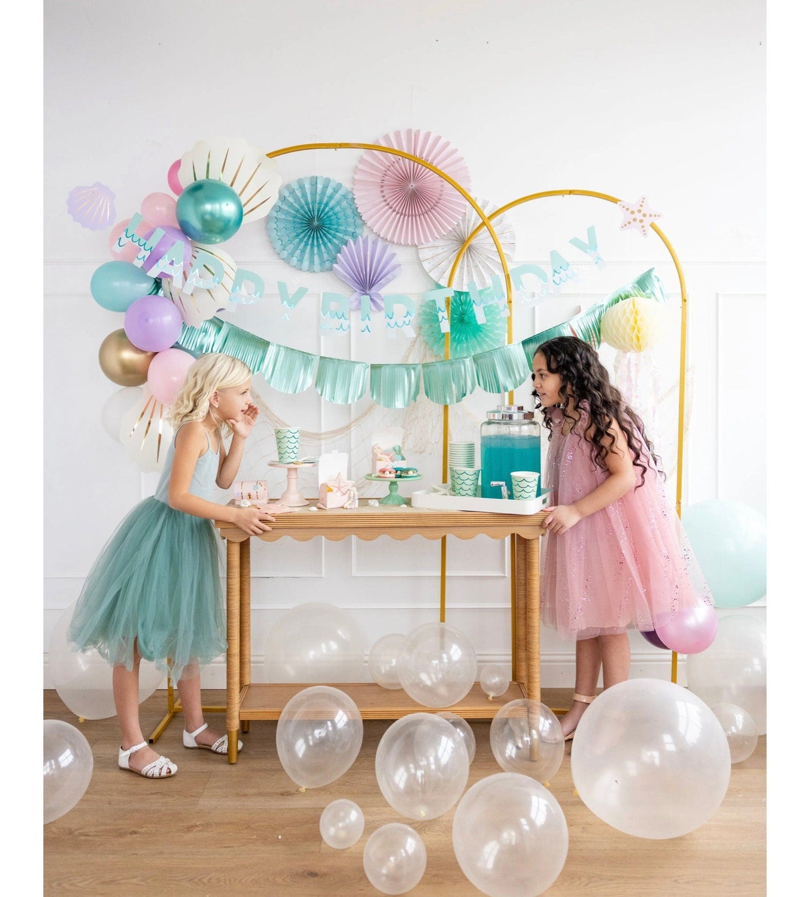 Mermaid Birthday Banner Set - Stesha Party