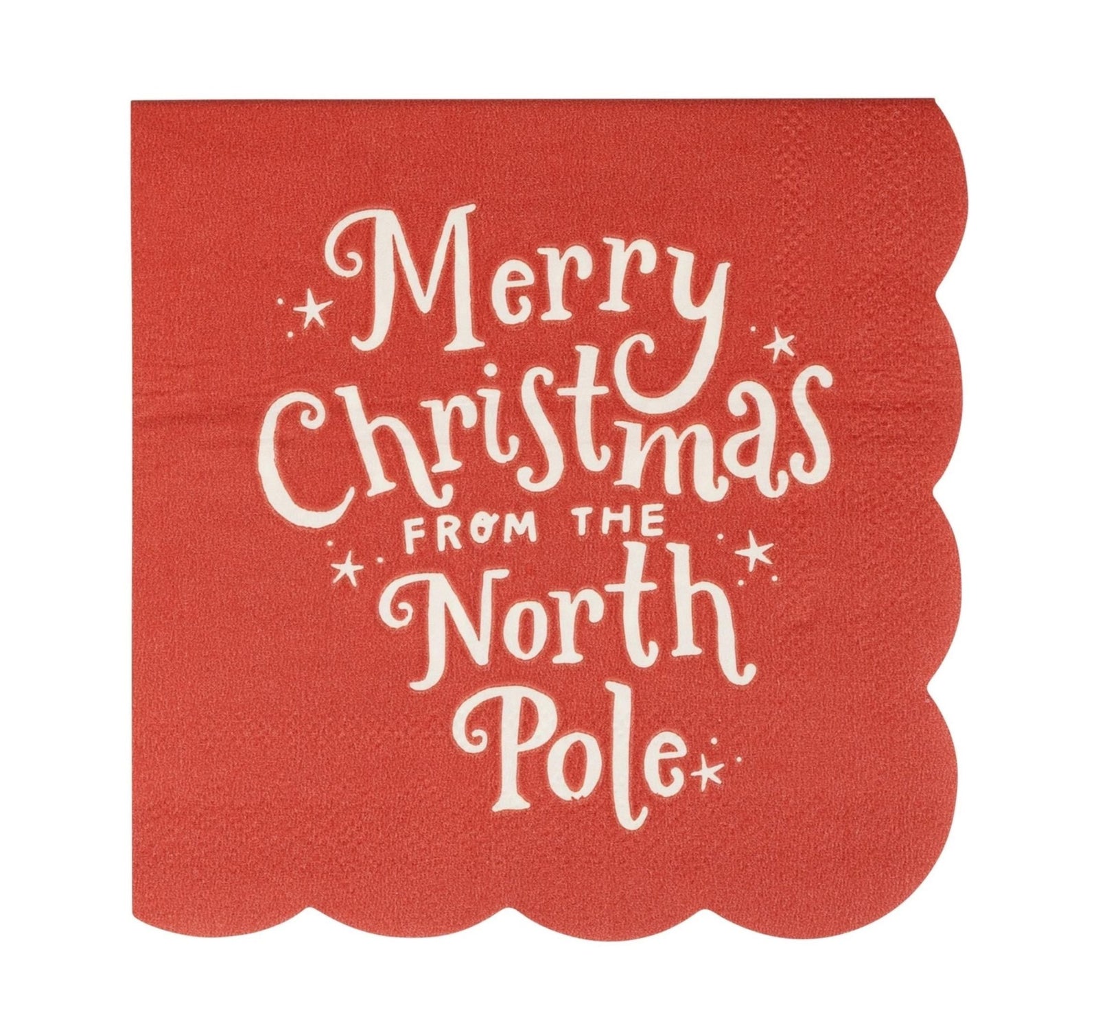 Merry Christmas Cocktail Napkins 24ct - Stesha Party