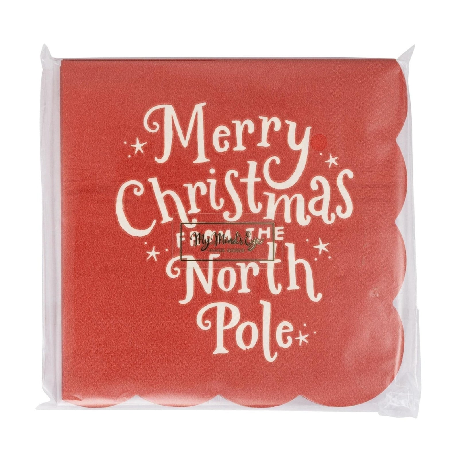 Merry Christmas Cocktail Napkins 24ct - Stesha Party